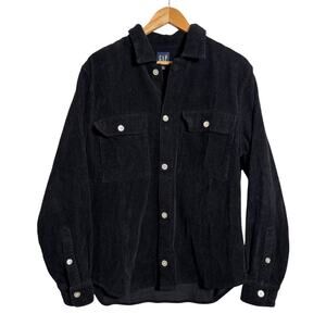 GAP Black Corduroy Shacket Men’s S / Women’s M-L Oversized Button Up